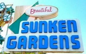 Sunken Gardens Sign