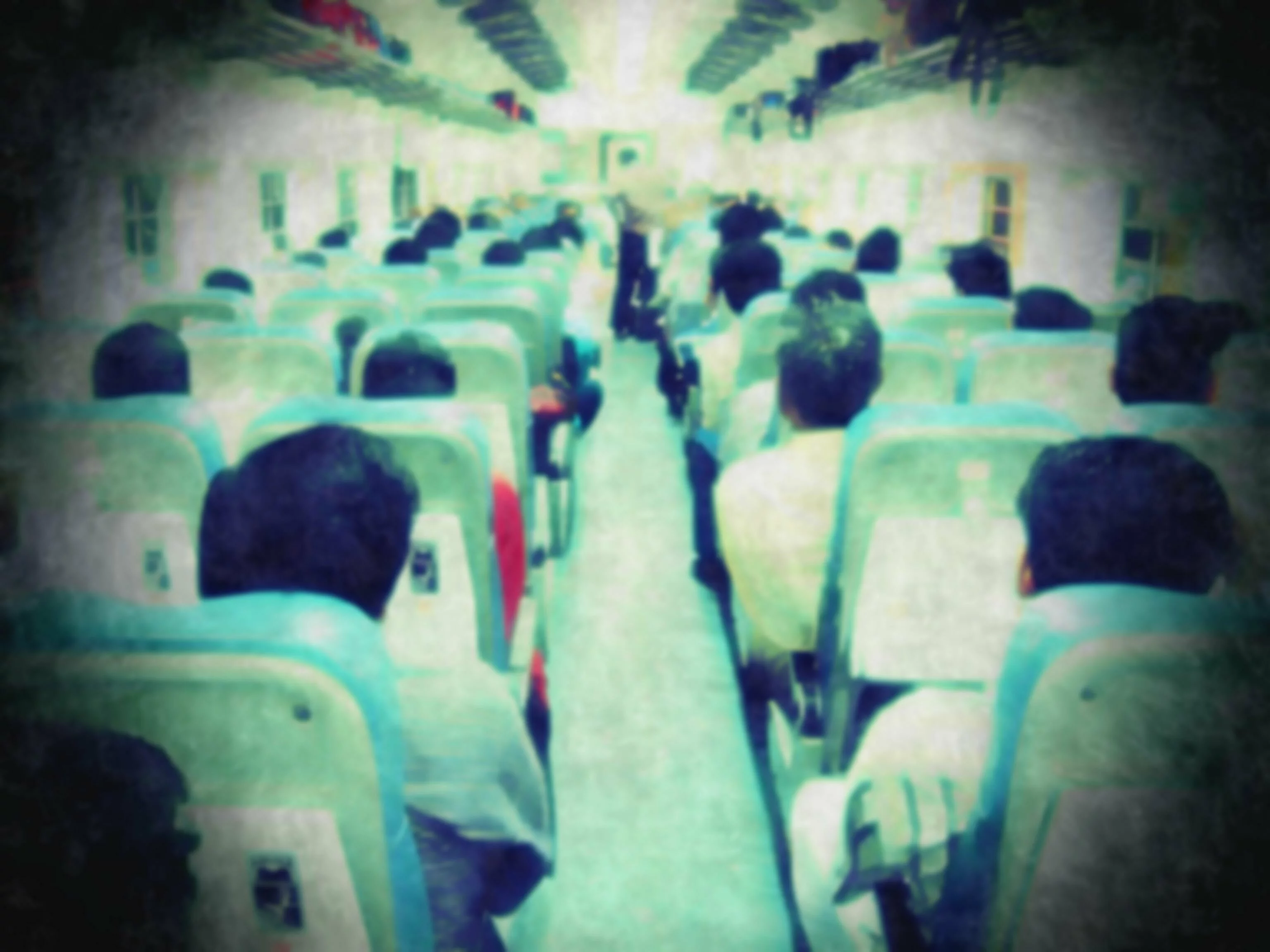 In a train
